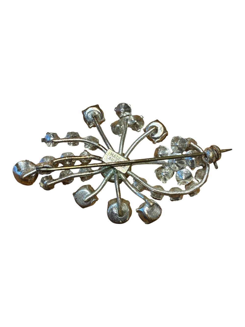 Austrian Crystal Rhinestone Brooch - Picture 2 of 3